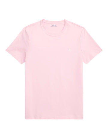 Ralph Lauren lichtroze T-shirt met borstlogo, productfoto vooraanzicht