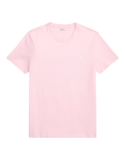Ralph Lauren lichtroze T-shirt met borstlogo, productfoto vooraanzicht