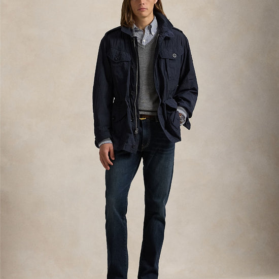 Ralph Lauren Merino Wool V-Neck Trui Fawn Grey Heather – productfoto 3 | Checkpoint Mol