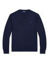 Ralph Lauren Merino Wool V-Neck Trui Hunter Navy – productfoto 1 | Checkpoint Mol