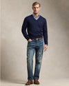 Ralph Lauren Merino Wool V-Neck Trui Hunter Navy – productfoto 3 | Checkpoint Mol