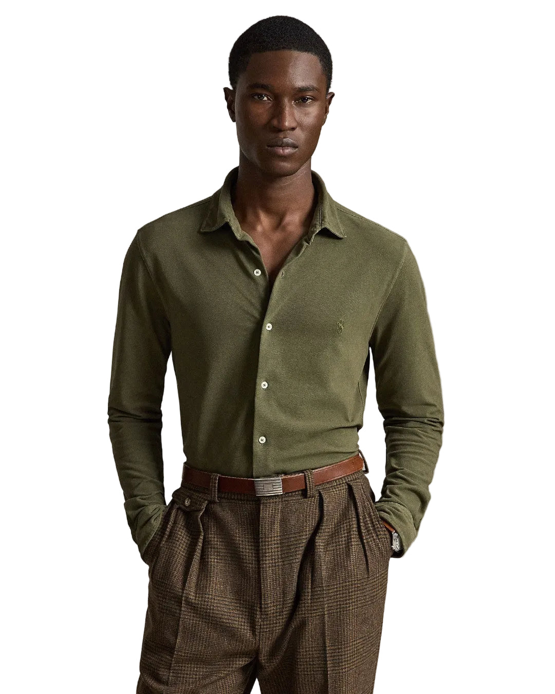 Ralph Lauren Mesh Hemd Outdoors Olive – productfoto 2 | Checkpoint Mol