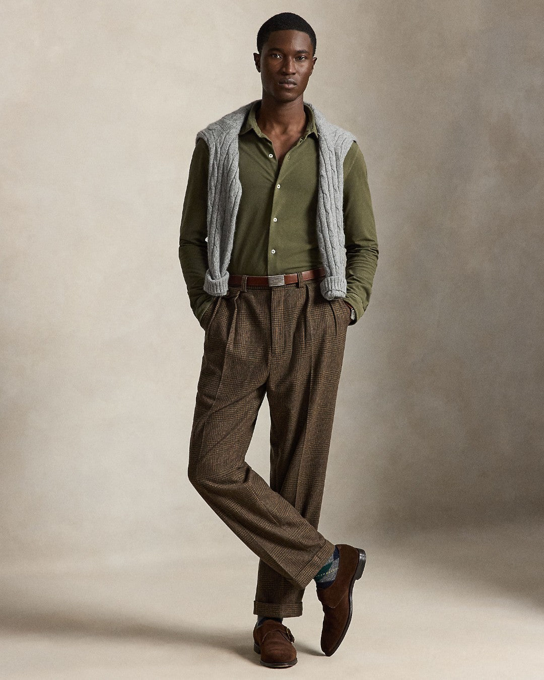 Ralph Lauren Mesh Hemd Outdoors Olive – productfoto 3 | Checkpoint Mol