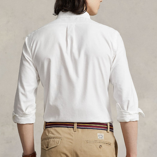 Ralph Lauren wit Oxford-hemd, gedragen achteraanzicht