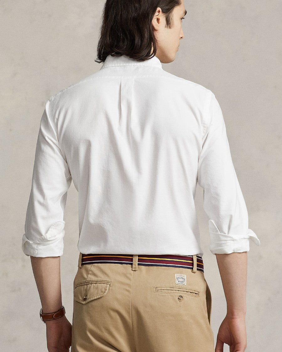 Ralph Lauren wit Oxford-hemd, gedragen achteraanzicht