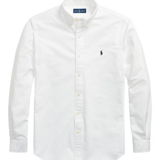 Ralph Lauren wit Oxford-hemd, productfoto vooraanzicht