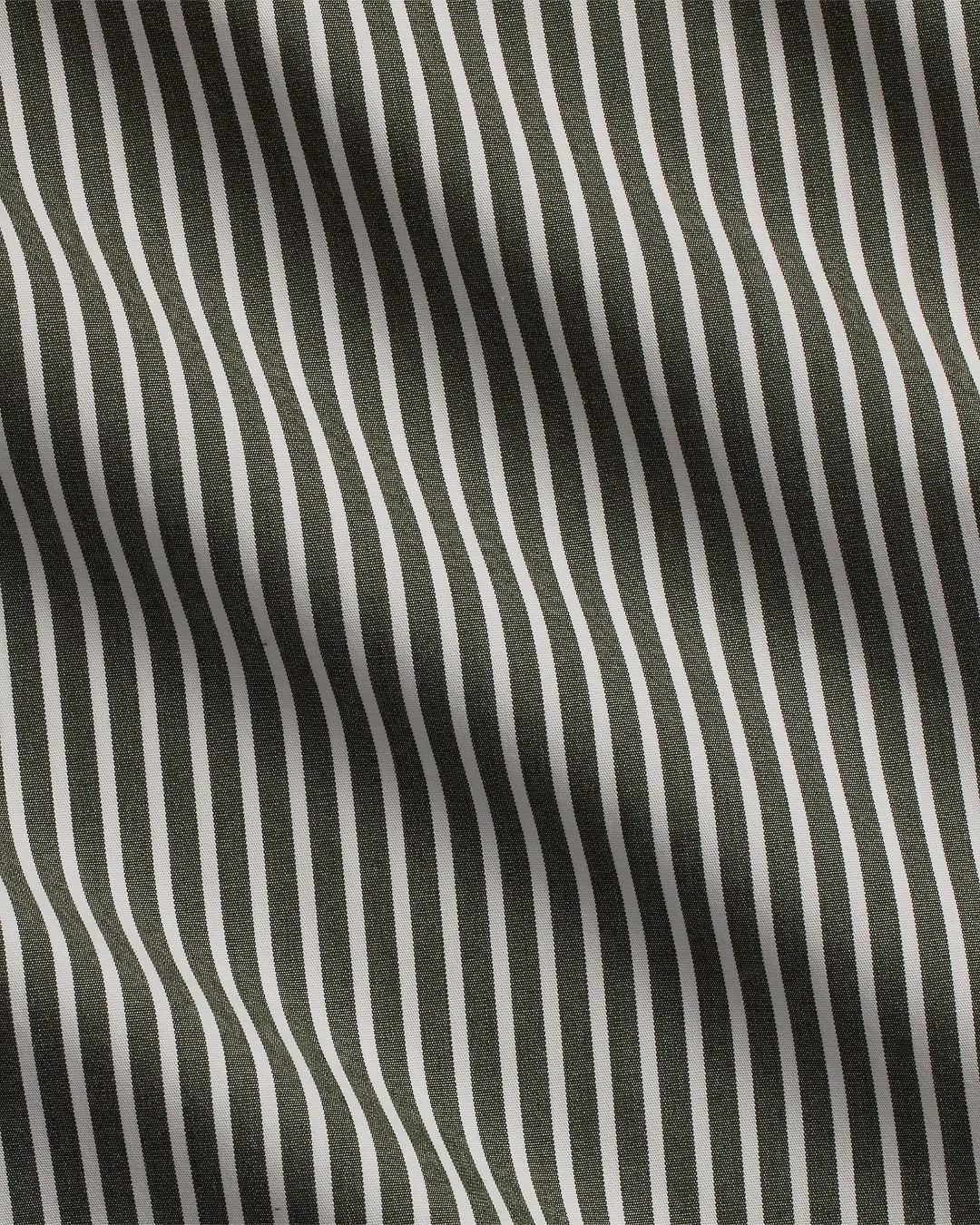 Ralph Lauren donker en wit gestreept hemd, detail streeppatroon