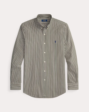 Ralph Lauren donker en wit gestreept hemd, productfoto vooraanzicht