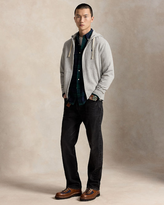 Ralph Lauren RL Zip-Up Hoodie Andover Heather – productfoto 3 | Checkpoint Mol