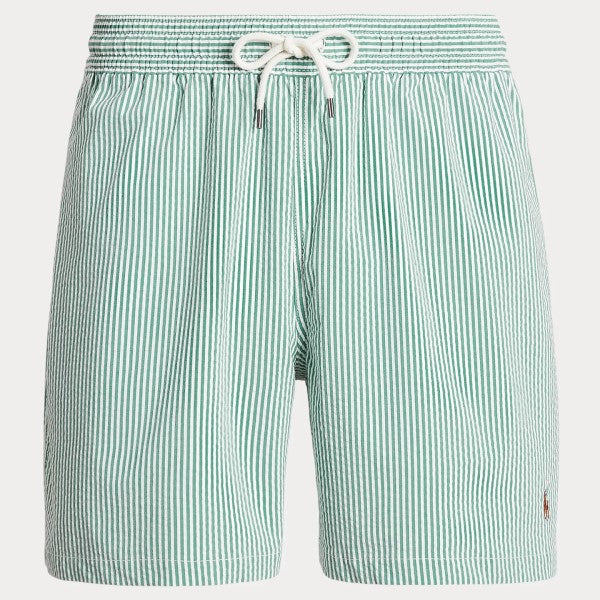 Ralph Lauren groen-wit gestreepte short, productfoto vooraanzicht