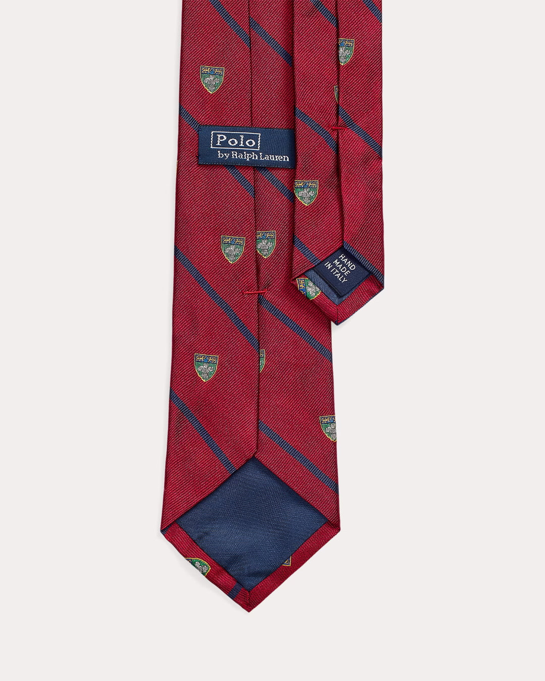 Ralph Lauren rode das met strepen en emblemen, productfoto achterzijde
