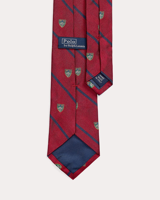 Ralph Lauren rode das met strepen en emblemen, productfoto achterzijde