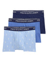 Ralph Lauren blauwe boxers met logotailleband, drie stuks overzicht