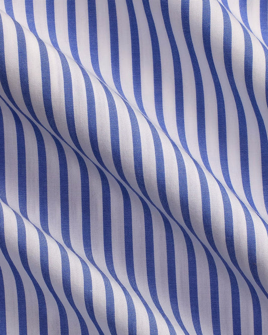 Ralph Lauren blauw-wit gestreept hemd, detail streeppatroon