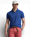 Dusty Azure Mesh Polo