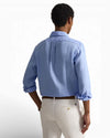 Austin Blue Linen Slim Fit Shirt