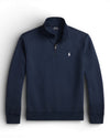 Aviator Navy Double Knit Quarter Zip Sweater
