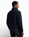 Aviator Navy Double Knit Quarter Zip Sweater