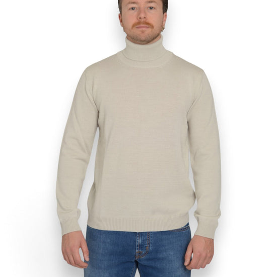 Roberto Collina merino turtleneck Lino vooraanzicht
