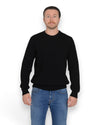 Roberto Collina ribbed merino crewneck Black vooraanzicht