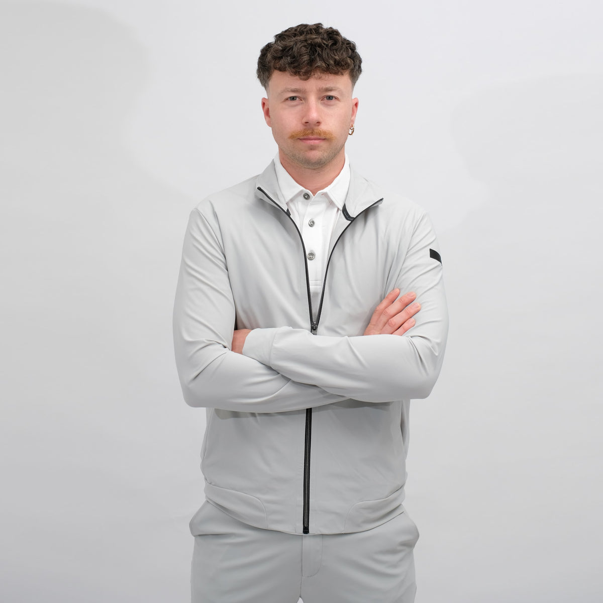 RRD Surflex full zip fleece - Light Grey – vooraanzicht