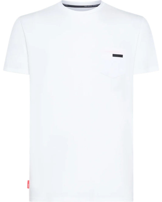 RRD Revo wit T-shirt met borstzak, van voren