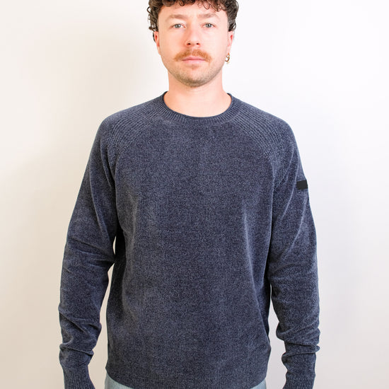 RRD Ultra Marine Velvet Round Neck Pullover – vooraanzicht