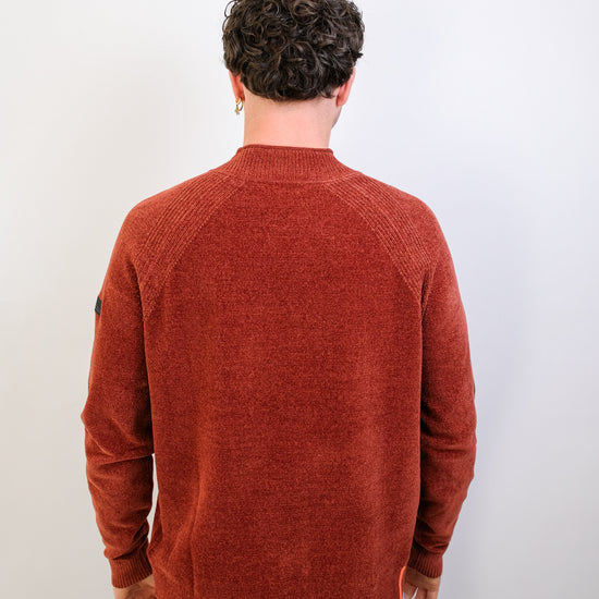 RRD Orange Velvet Roll Neck Pullover – productbeeld 2