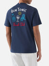 MC2 Saint Barth Portland Gin Tonic heren T-shirt met print en geborduurde rugprint bij Checkpoint Mol achterkant 