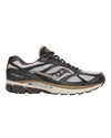 Saucony ProGrid Guide 7 Quartz Torte bruine unisex sneaker zijaanzicht bij Checkpoint Mol