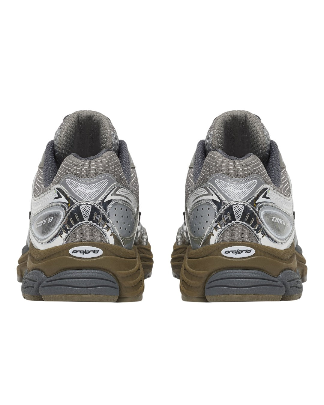 Saucony ProGrid Omni 9 Debonair Silver achterkant