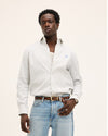 Light Blue Seinfield Striped Shirt