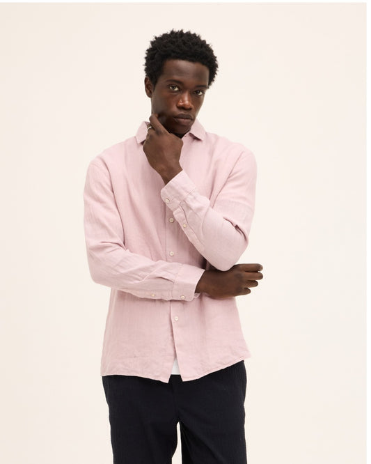 Soft Mauve Soho Linen Shirt