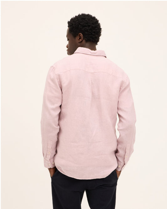 Soft Mauve Soho Linen Shirt