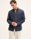 Stone Blue Soho Linen Shirt