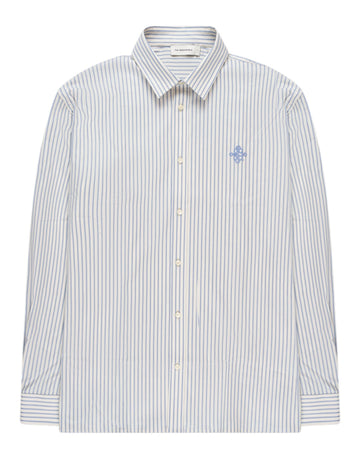 Light Blue Seinfield Striped Shirt