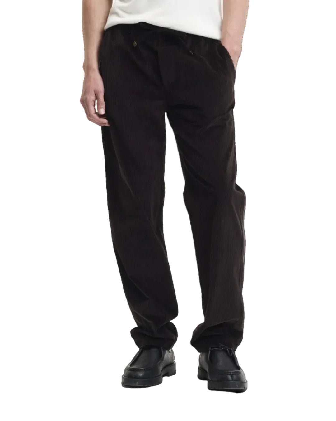 The GoodPeople Bob Corduroy Broek Chocolate Brown - beeld 3