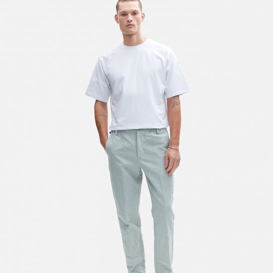 The GoodPeople Light green Linnne Cotton Comfort Fit – productbeeld 3