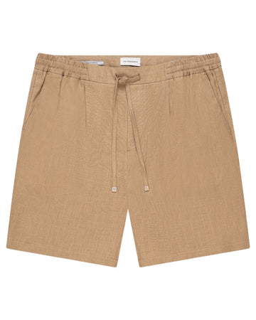 The GoodPeople Hlin Linen Shorts Beige Brown