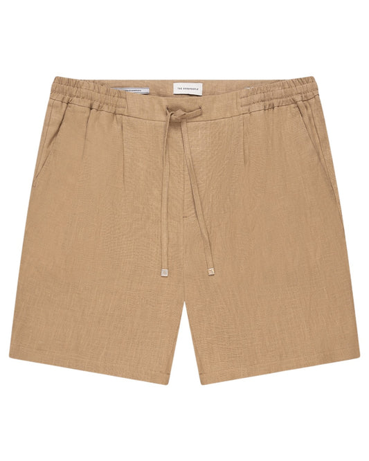 The GoodPeople Hlin Linen Shorts Beige Brown