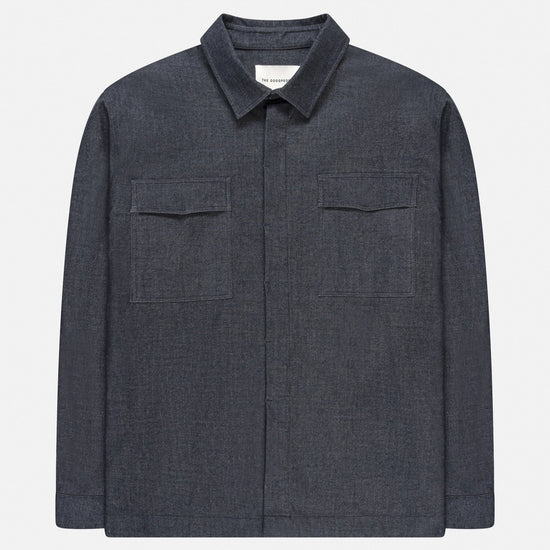 The GoodPeople Navy Jonas Shirt – vooraanzicht