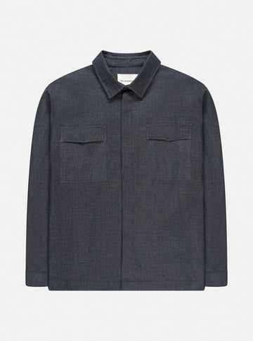 The GoodPeople Navy Jonas Shirt – vooraanzicht