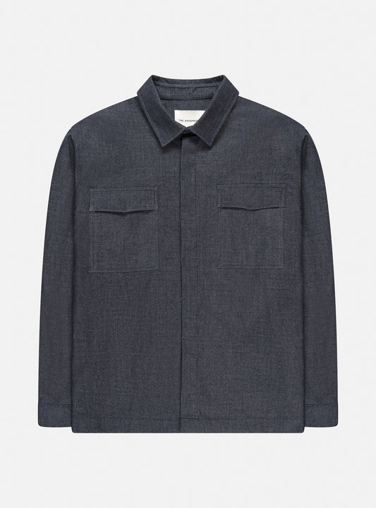 The GoodPeople Navy Jonas Shirt – vooraanzicht