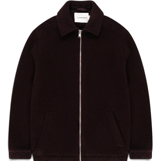 The GoodPeople JTeddy Regular Fit Jacket Chocolate Brown - productfoto 1