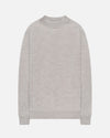 The GoodPeople Kita beige gemeleerde trui, van voren