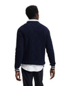 The GoodPeople KPattern Wool Blend Pullover Navy - beeld 4