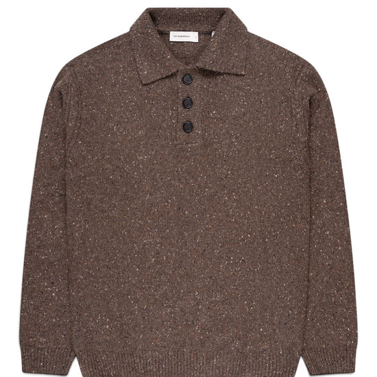 The GoodPeople KPolo Knitted Polo Mocca - beeld 1
