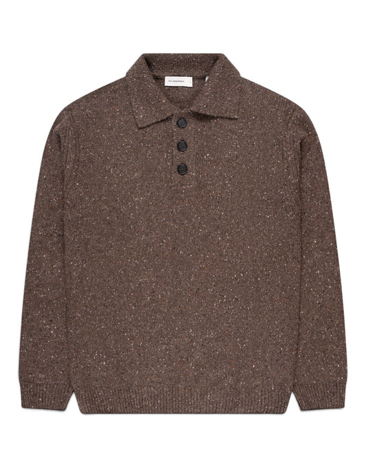 The GoodPeople KPolo Knitted Polo Mocca - beeld 1