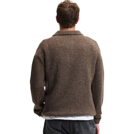 The GoodPeople KPolo Knitted Polo Mocca - beeld 3