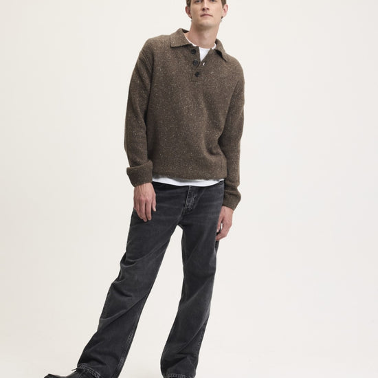 The GoodPeople KPolo Knitted Polo Mocca - beeld 4